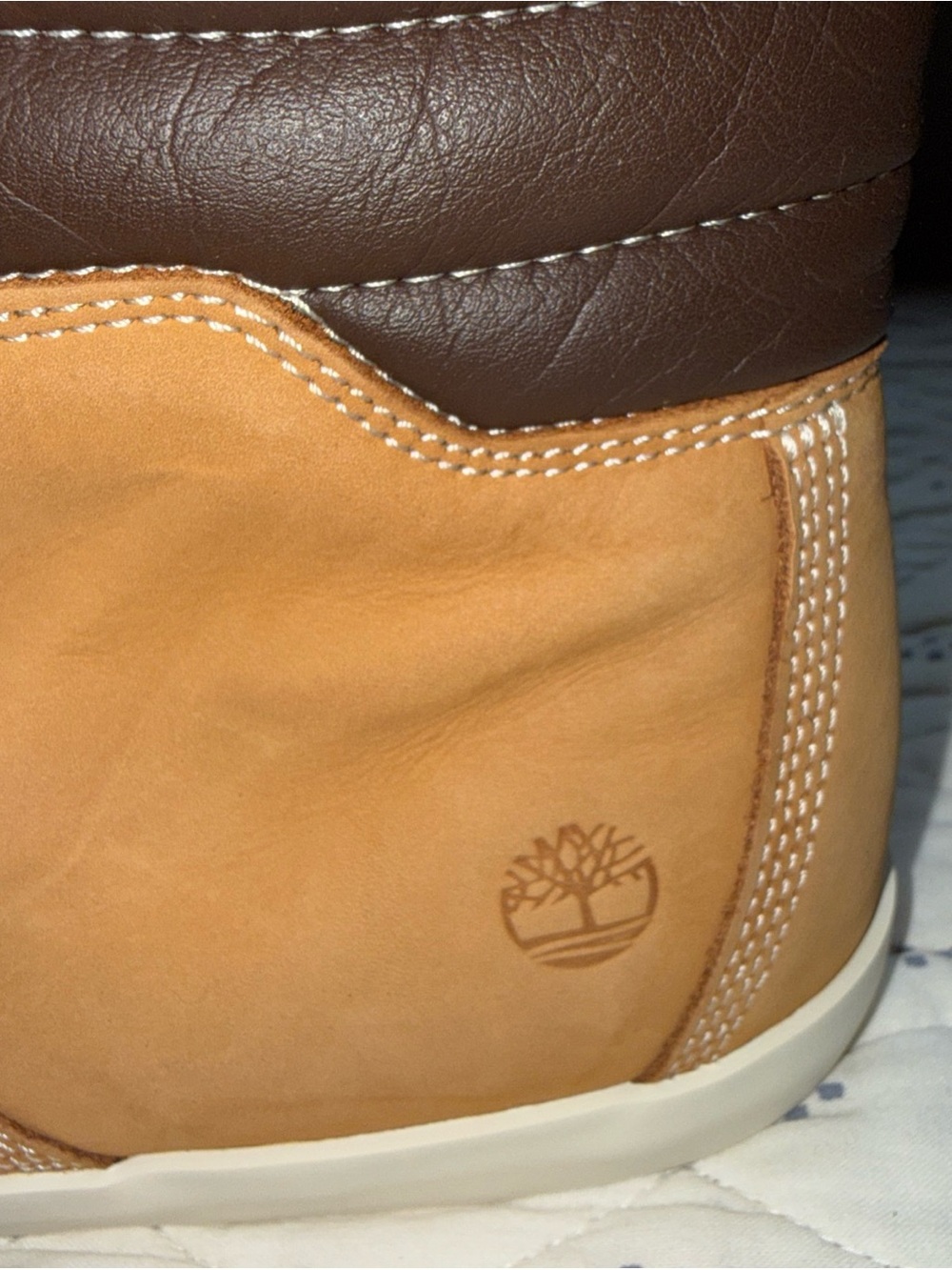 Timberland Leather Dausette Wheat Nubuck Sneaker Boot A1KLZ Women’s Boots Sz 10 - Picture 3 of 7